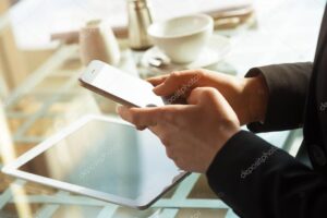 depositphotos 65943957 stock photo businesswoman texting with her mobile