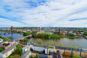 Frankfurt Luftbild Fluss