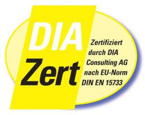DIA Zertifikat bunt